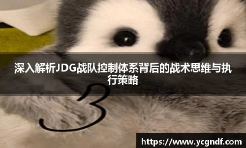 深入解析JDG战队控制体系背后的战术思维与执行策略