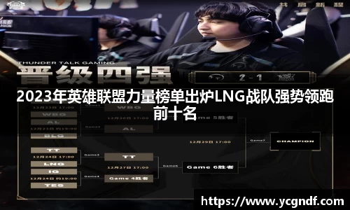 2023年英雄联盟力量榜单出炉LNG战队强势领跑前十名
